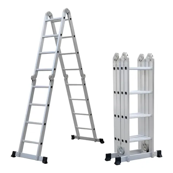 Escalera Articulada Plegable Multiuso 4x4 Tramos 4,62m Exxel