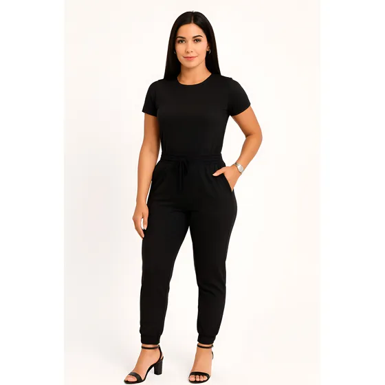 Conjunto Feminino Calça E Blusa Suede Social Trabalho