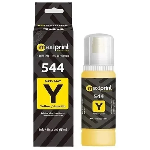 Botella De Tinta  Maxiprint  Epson 544 Amarillo 65 Ml