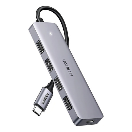 Hub Usb Ugreen 70336 Cor Prateado Hub Usb Ugreen 70336 Cor Prateado