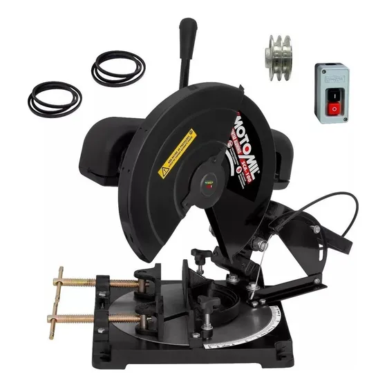Policorte Serra Rápida Ferro/alum Sem Motor Sca-100 Motomil Cor Preto 127V/220V