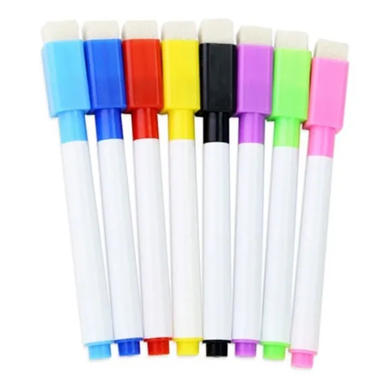 Marcadores Rotuladores Imantados 8 Colores Pizarra Blanca 