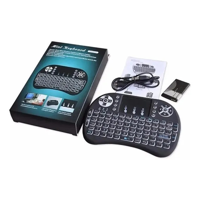 Teclado Control Remoto Bluetooth Smart Tv Box Android Mouse 