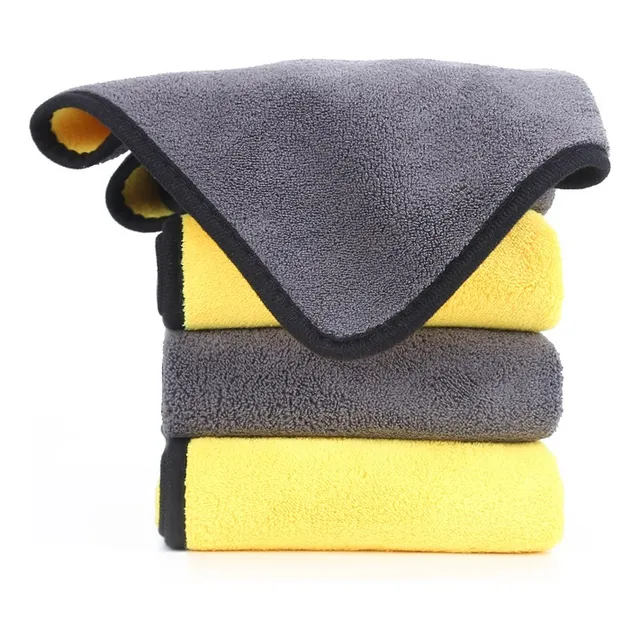 Toalla De Microfibra Para Mascotas Amarillo Con Gris Xl
