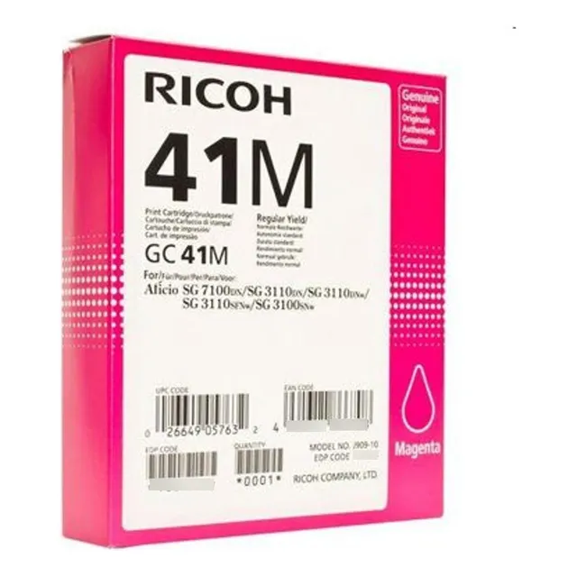 Cartucho De Tinta Magenta Ricoh Tipo Gc 41m 1 Unidad