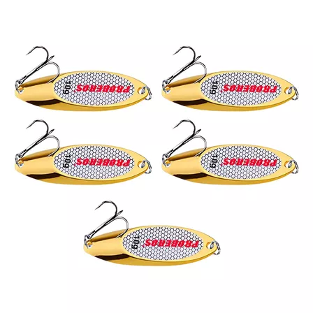 5 Piezas Cucharas De Pesca Señuelos Cucharas De Oro 10g