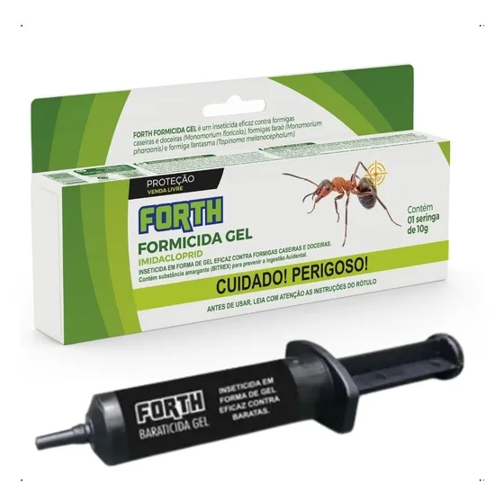 Forth Formicida Gel - Seringa 10g - C/ Trava De Segurança