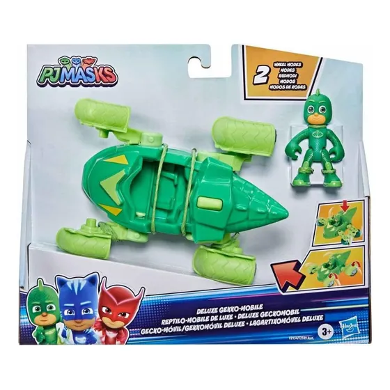 Carro Gekko Pj Masks Gekomóvil Vehiculo Con Figura Original 