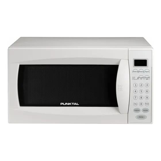Microondas Digital 20 Lts Punktal 700w-10 Niveles  Blanco
