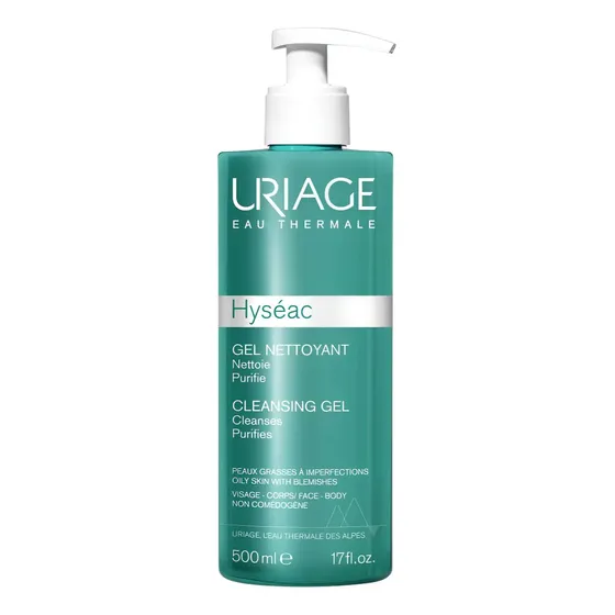 Uriage Hyseac Gel Limpiador Piel Mixta A Grasa 500ml Tipo De Piel Todo Tipo De Piel | Cuotas sin interés