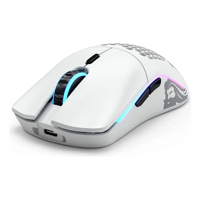 Mouse Glorious Model O- Minus Inalámbrico Matte Black Whitte Color Blanco