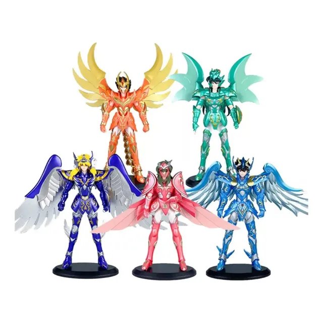 Caballeros Del Zodiaco Coleccion 5 Personajes Figuras Acion