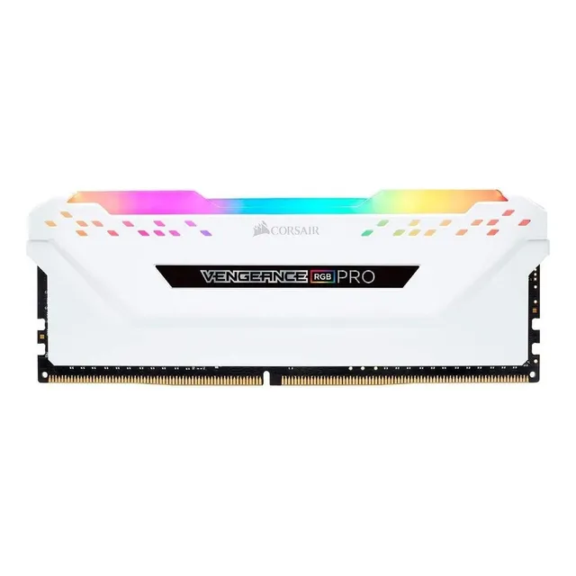 Memoria RAM Vengeance RGB Pro gamer color blanco 16GB 2 Corsair CMW16GX4M2C3200C16
