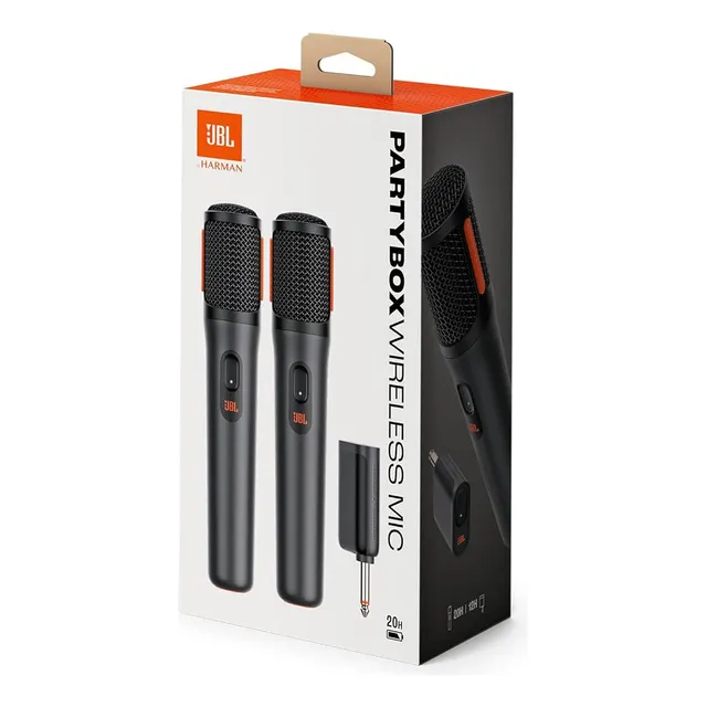 Micrófono Jbl Partybox Wireless Recargable Karaoke (pack X2)