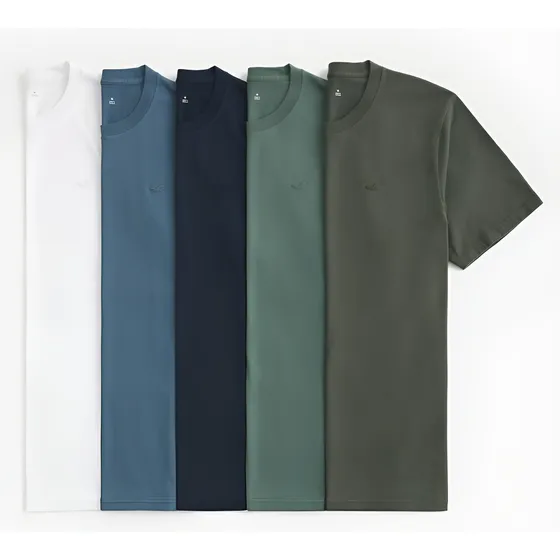 Franelas Hollister Hombre Pack  5