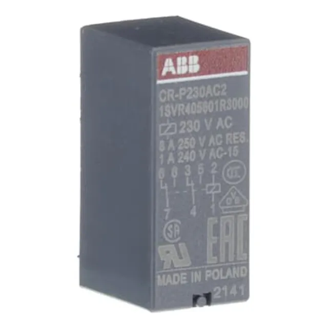 10 Piezas Cr-p230ac2 Relevador 8 Pines 230 Vac Rele Abb