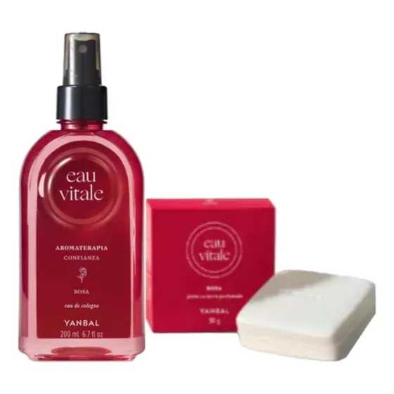Yanbal Eau Vitale Rosa Colonia Relajante Con Jabon Yanbal