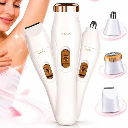 Depilador Eletrico Pelos Feminino Masculino 3 Em 1 Usb