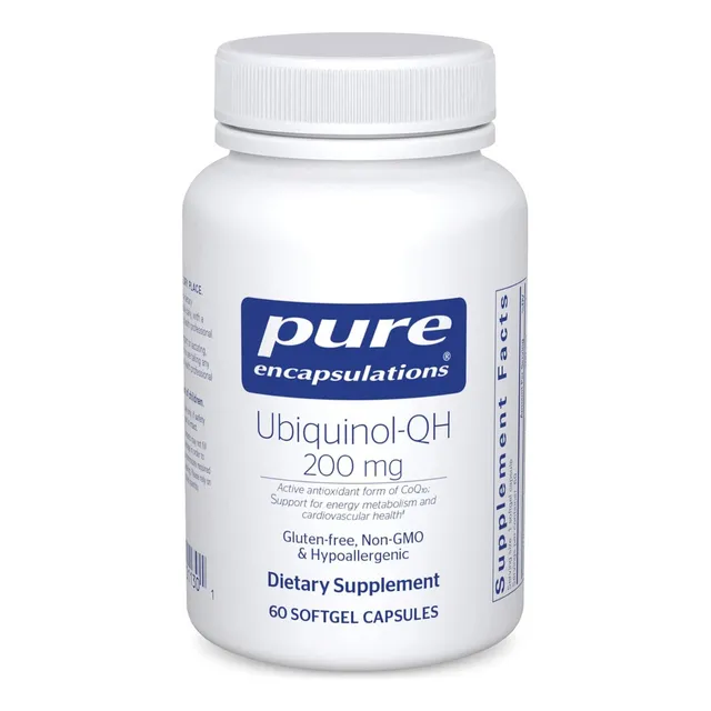 Ubiquinol-qh 200 Mg Pure Encapsulations 60 Softgel