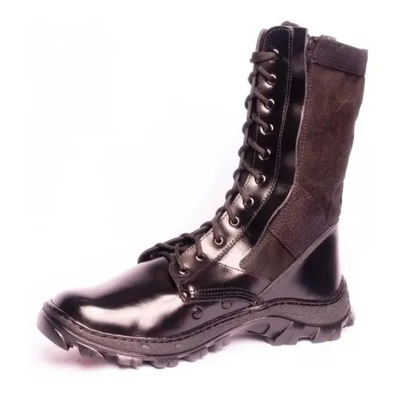 Botas Militares Atalaia Troller. Cuero Y Lona Ejercito Bras
