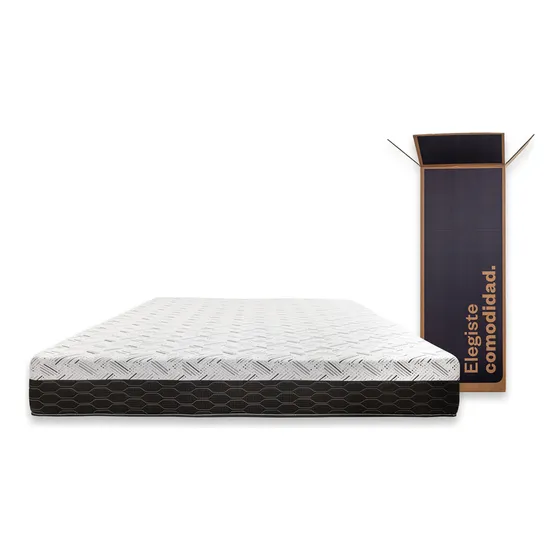 Colchón En Caja Sueño Dorado SD Box plus 2 Plazas 140x190cm Espuma Alta Densidad