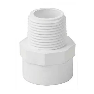 Adaptador Pvc 1  Macho Pack 3 Unidades