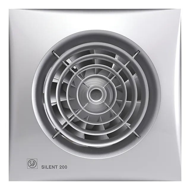 Extractor De Baño S&p Silent 100 Chz Silver Con Hidrostato