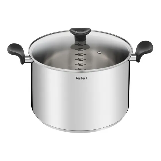 Olla Tefal Profunda De 28 Cm Primary Antiadherente Color Acero inoxidable