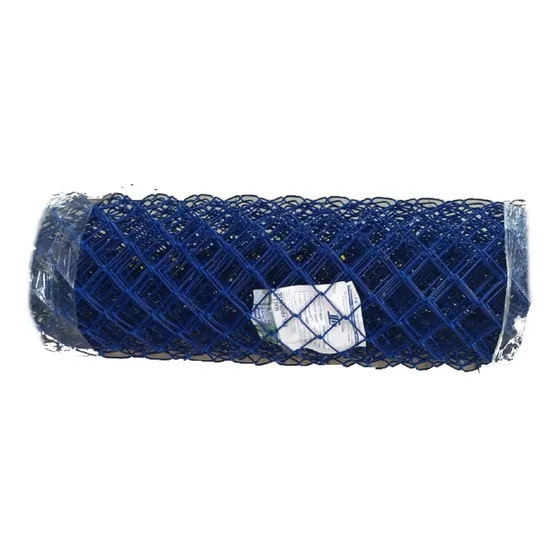 Malla Eslabonada Pvc Azul Rollo 10x1
