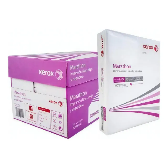 Papel Xerox Marathon Carta 70gr Color Blanco