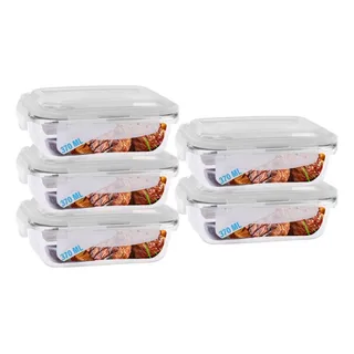 Conjunto 5 Potes Vidro Hermético Univendas Mantimentos Marmi Cor Sortido Conjunto 5 Potes Vidro Hermético Univendas Mantimentos Marmi Cor Sortido
