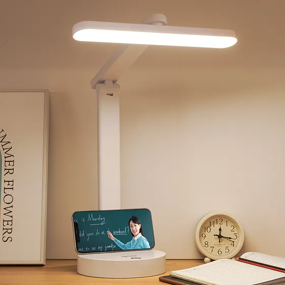 Luminária De Mesa Led Articulada Manicure Leitura Sem Fio Recarregável Touch 03 Modos De Luz Com Regulagem De Intensidade Articulável 127/220V 127/220