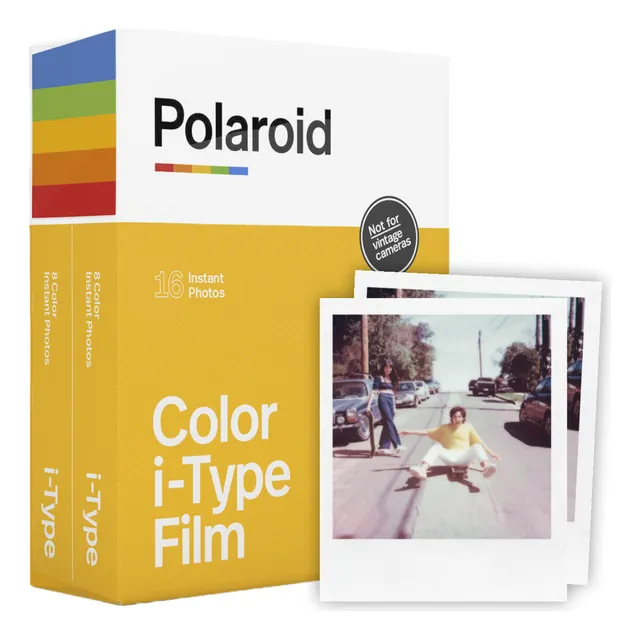 Película en color Polaroid i-Type Polaroid Now de un solo paso, 16 fotos