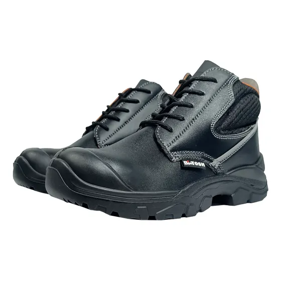 Botas De Seguridad Industrial De Cuero 100% Punta De Hierro