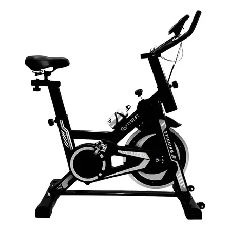 Bicicleta Ergométrica Spinning Preta/laranja 13kg De Inércia Preto