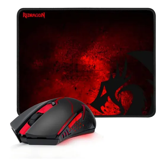 Combo Redragon Centrophorus + Alfombrilla Pisces M601wl-ba