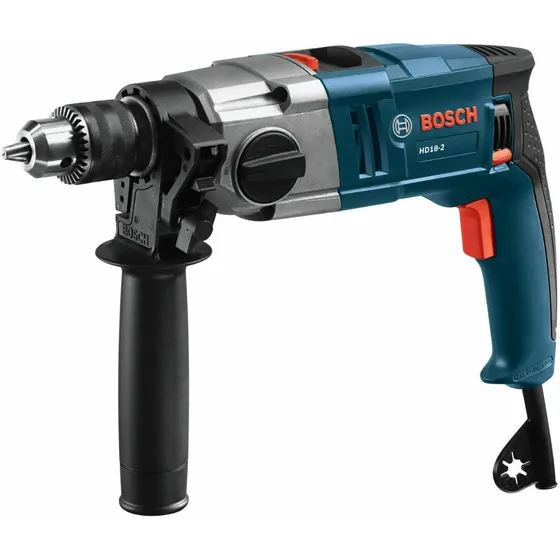 Taladro Percutor Bosch 2 Velocidades 8,5a Mandril ½  Hd18-2