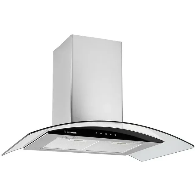 Campana De Isla Tipo Chimenea 90 Cm Axia Tecnolam 