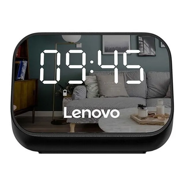Parlante Con Reloj Lenovo Con Ts13 Black Color Negro