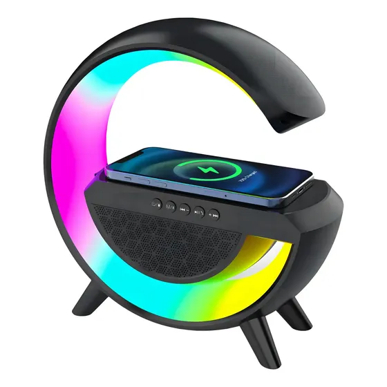 G Speaker Smart Station Luminária Caixa De Som Cor Preto
