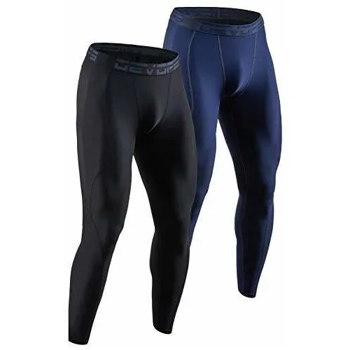 Devops 2 Pantalones De Compresión Hombres De Paquete Qs31x