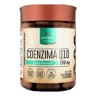 Coenzima Q10 200 Mg 60 CĂĄpsulas Nutrify Sabor Sem Sabor Coenzima Q10 200 Mg 60 CĂĄpsulas Nutrify Sabor Sem Sabor