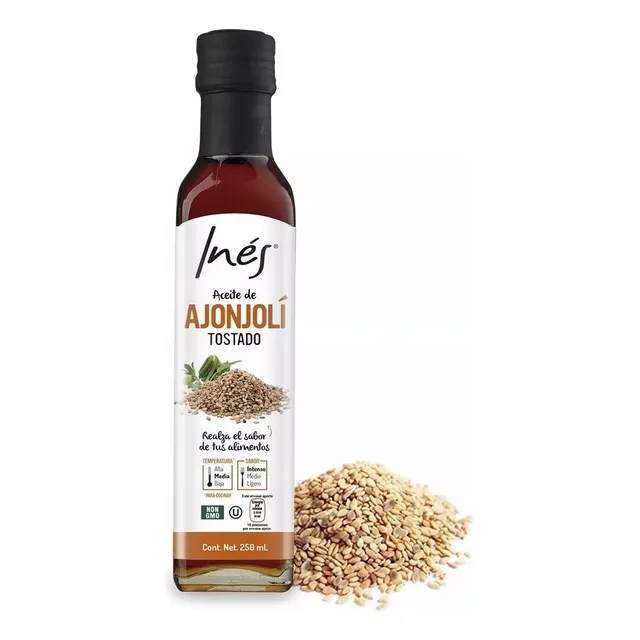 Aceite De Ajonjolí Tostado Sin Gluten Inés