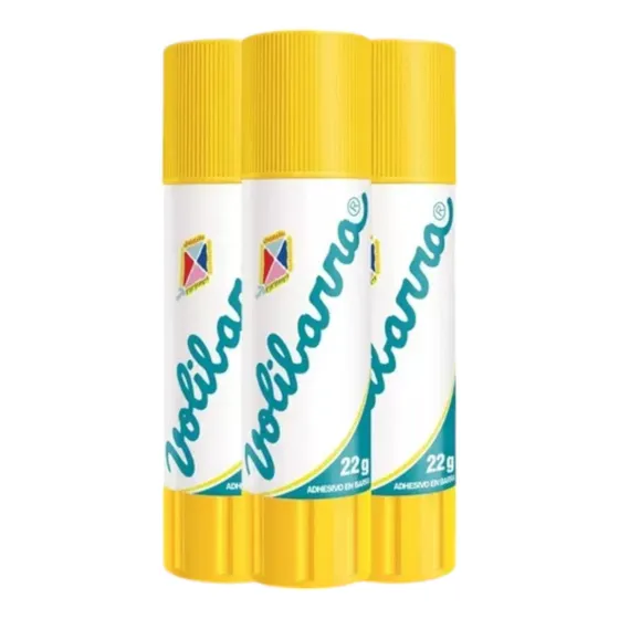 Adhesivo En Barra Volibarra X 22 Grs X 3 Unidades