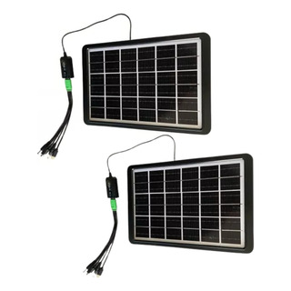 2 Pack Panel Solar De Carga Rápida Para Exteriores 3w 2 Pack Panel Solar De Carga Rápida Para Exteriores 3w