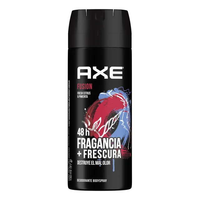 Axe Desodorante En Aerosol Para Hombre Fusion 48 Horas De Máxima Frescura Y Fragancia Masculina 150mL