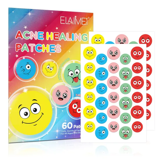 Adesivos De Acne Face Star Pimple Coloridos, Fofos, Sorriden