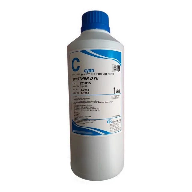 Litro Tinta Cian Ndm Tipo Dye Compatible Con Brother