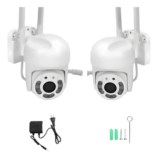 Kit 2 Camaras Hytoshy Ht 360 Camara Domo Ptz Ip Wifi 360° Hd