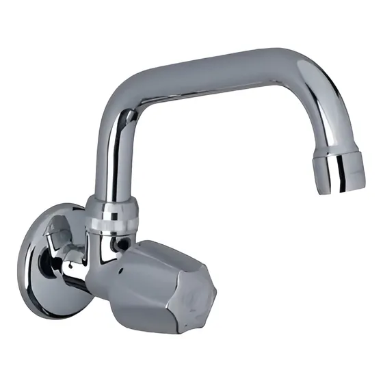 Llave Pared Pico Alto Capri Cromo
